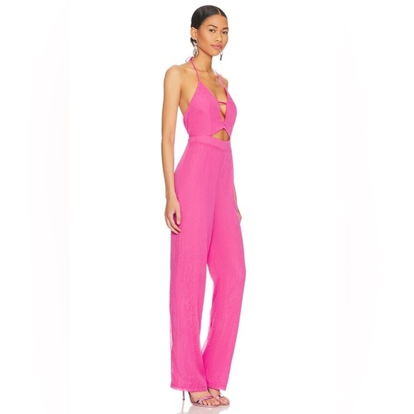 SUPERDOWN Sarah Halter Jumpsuit In Pink - Picture 2 of 6